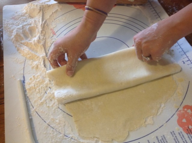 Making a Peach Cobbler