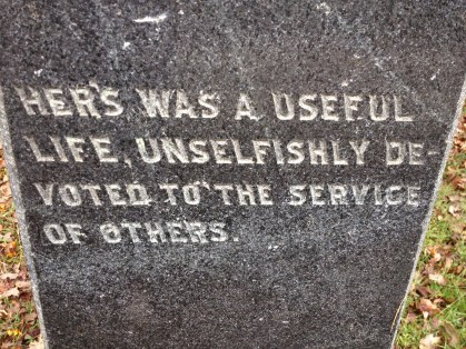 A tombstone from a recent trip to Hollywood Cemetery in Richmond, VA