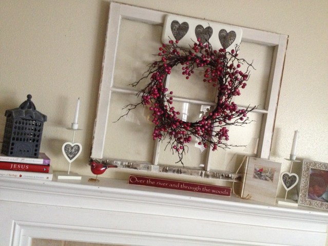 Valentines Mantel 2013