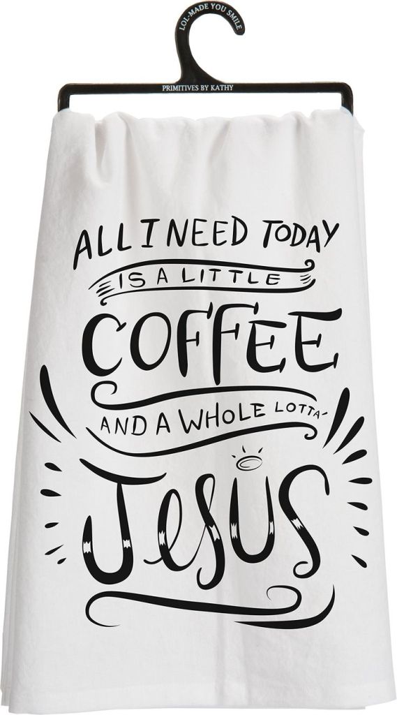 Coffee and Jesus Towel