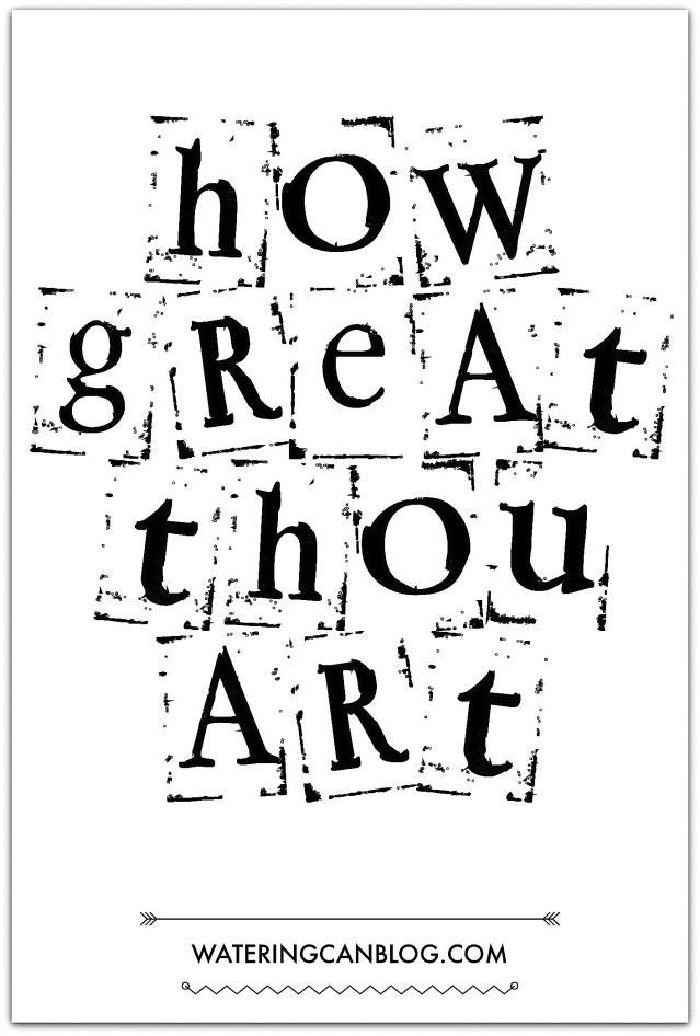 How Great Thou Art print